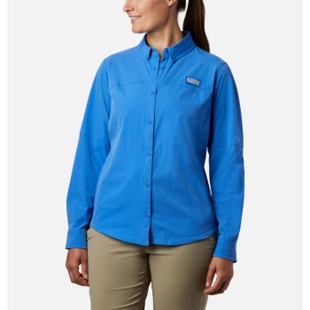 Columbia Overhemd Dames, Coral Point Long Sleeve Woven Blauw, 30RLXNQSC